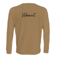 Vibrant - "Never too Late" Long sleeve dark beige 2
