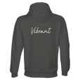 Vibrant - "Never too Late" Hoodie charcoal melange 2