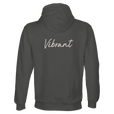 Vibrant - "Never too Late" Hoodie charcoal melange 2