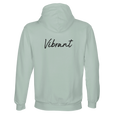 Vibrant - "Never too Late" Hoodie creamy green 2