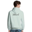 Vibrant - "Never too Late" Hoodie creamy green 4