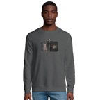 Vibrant - "Never too Late" Sweatshirt Grey Melange XS 3