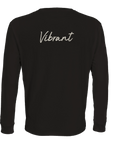 Vibrant - "Never too Late" Long sleeve Deep Black 2