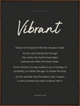 Vibrant Word of Intention Framed print 60x80 cm / 24x32″ Dark wood frame Carbon paper