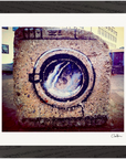 Wash It Framed print 21x29.7 cm / 8x12" Black frame 43