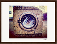 Wash It Framed print 30x40 cm / 12x16″ Dark wood frame