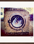 Wash It Framed print 40x40 cm / 16x16″ Dark wood frame 48