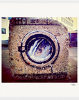 Wash It Framed print 40x40 cm / 16x16″ White frame 14