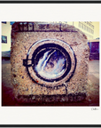 Wash It Framed print 50x50 cm / 20x20″ Black frame 68