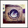 Wash It Framed print 70x70 cm / 28x28″ Black frame 70
