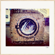 Wash It Framed print 70x70 cm / 28x28″ Wood frame 36