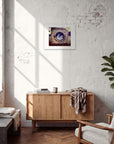 Wash It Framed print 40x50 cm / 16x20″ White frame in interior