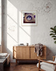 Wash It Framed print 50x50 cm / 20x20″ Wood frame in interior