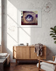 Wash It Framed print 60x80 cm / 24x32″ White frame in interior