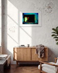 Web of Colours Framed print 50x70 cm / 20x28″ White frame in interior