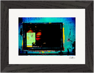 Web of Colors Framed print 13x18 cm / 5x7″ Black frame 40