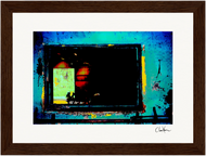 Web of Colors Framed print 13x18 cm / 5x7″ Dark wood frame 42