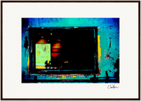 Web of Colors Framed print 60x80 cm / 24x32″ Dark wood frame 57