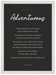 Adventurous Word of Intention Framed print A3 (29.7 x 42 cm) White frame Carbon paper