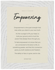 Empowering Word of Intention Framed print 13x18 cm / 5x7″ White frame Linen paper