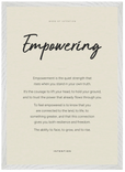 Empowering Word of Intention Framed print A2 (42 x 59.4 cm) White frame Linen paper