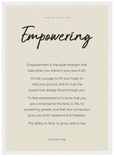 Empowering Word of Intention Framed print A3 (29.7 x 42 cm) White frame Linen paper