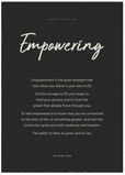 Empowering Word of Intention Framed print A1 (59.4 x 84.1 cm) Black frame Carbon paper