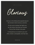 Glorious Word of Intention Framed print 60x80 cm / 24x32″ White frame Carbon paper