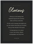 Glorious Word of Intention Framed print 13x18 cm / 5x7″ Black frame Carbon paper