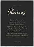 Glorious Word of Intention Framed print A3 (29.7 x 42 cm) Black frame Carbon paper