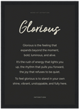 Glorious Word of Intention Framed print A2 (42 x 59.4 cm) Black frame Carbon paper