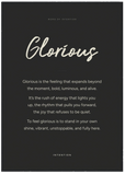 Glorious Word of Intention Framed print A1 (59.4 x 84.1 cm) Black frame Carbon paper
