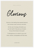 Glorious Word of Intention Framed print A1 (59.4 x 84.1 cm) White frame Linen paper