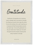 Gratitude Word of Intention Framed print A3 (29.7 x 42 cm) White frame Linen paper
