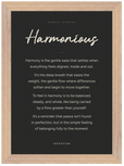 Harmonious Word of Intention Framed print 21x29.7 cm / 8x12" Wood frame Carbon paper