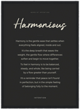 Harmonious Word of Intention Framed print A3 (29.7 x 42 cm) Black frame Carbon paper