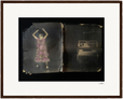 Never too Late Framed print 40x50 cm / 16x20″ Dark wood frame