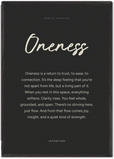 Oneness Word of Intention Framed print 70x100 cm / 28x40″ Black frame Carbon paper