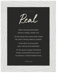 Real Word of Intention Framed print 13x18 cm / 5x7″ White frame Carbon paper