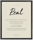 Real Word of Intention Framed print 40x50 cm / 16x20″ Black frame Linen paper