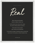 Real Word of Intention Framed print 40x50 cm / 16x20″ White frame Carbon paper
