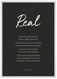 Real Word of Intention Framed print A2 (42 x 59.4 cm) White frame Carbon paper