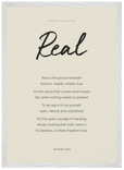Real Word of Intention Framed print A2 (42 x 59.4 cm) White frame Linen paper