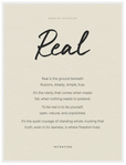 Real Word of Intention Framed print 30x40 cm / 12x16″ White frame Linen paper