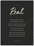 Real Word of Intention Framed print A3 (29.7 x 42 cm) Black frame Carbon paper