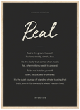Real Word of Intention Framed print 50x70 cm / 20x28″ Wood frame Carbon paper