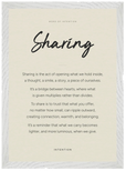 Sharing Word of Intention Framed print A3 (29.7 x 42 cm) White frame Linen paper
