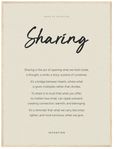 Sharing Word of Intention Framed print 60x80 cm / 24x32″ Wood frame Linen paper