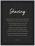 Sharing Word of Intention Framed print 13x18 cm / 5x7″ Black frame Carbon paper