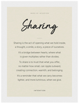 Sharing Word of Intention Framed print 13x18 cm / 5x7″ White frame Linen paper